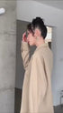 Wave Line Contrast Shirt